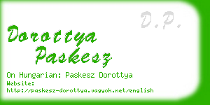 dorottya paskesz business card